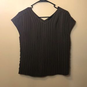 August 1 Eight Gray and Black Blouse